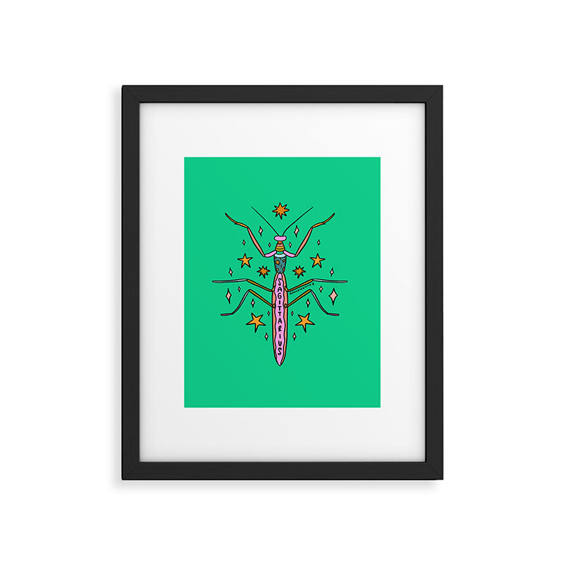 Sagittarius Praying Mantis Framed Art Print Gallery Image 6