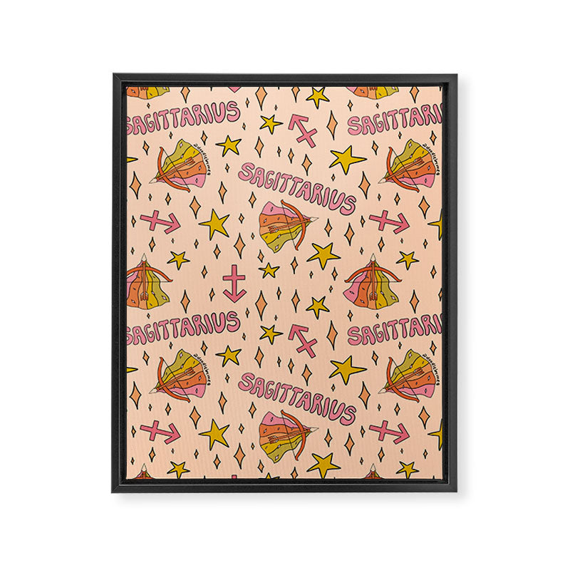 Sagittarius Print Framed Canvas Print Gallery Image 8