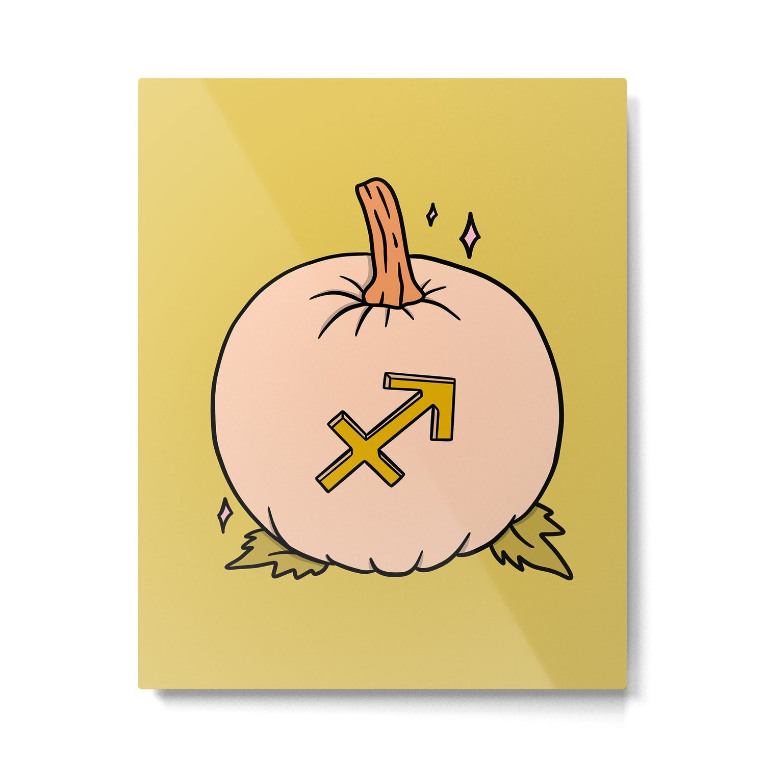 Sagittarius Pumpkin Metal Print Gallery Image 6