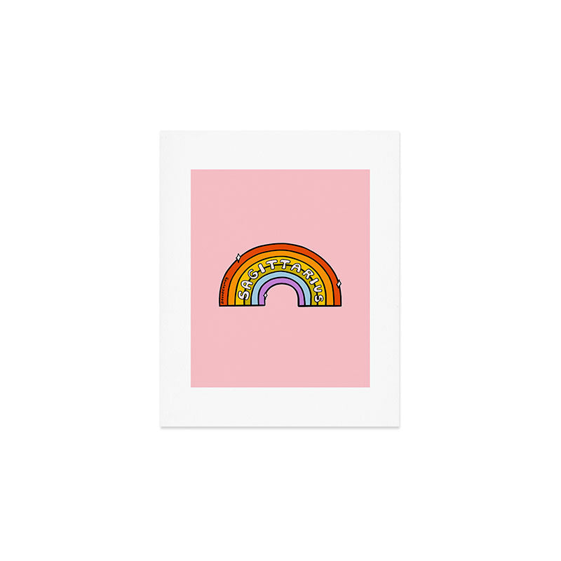 Sagittarius Rainbow Art Print Gallery Image 1