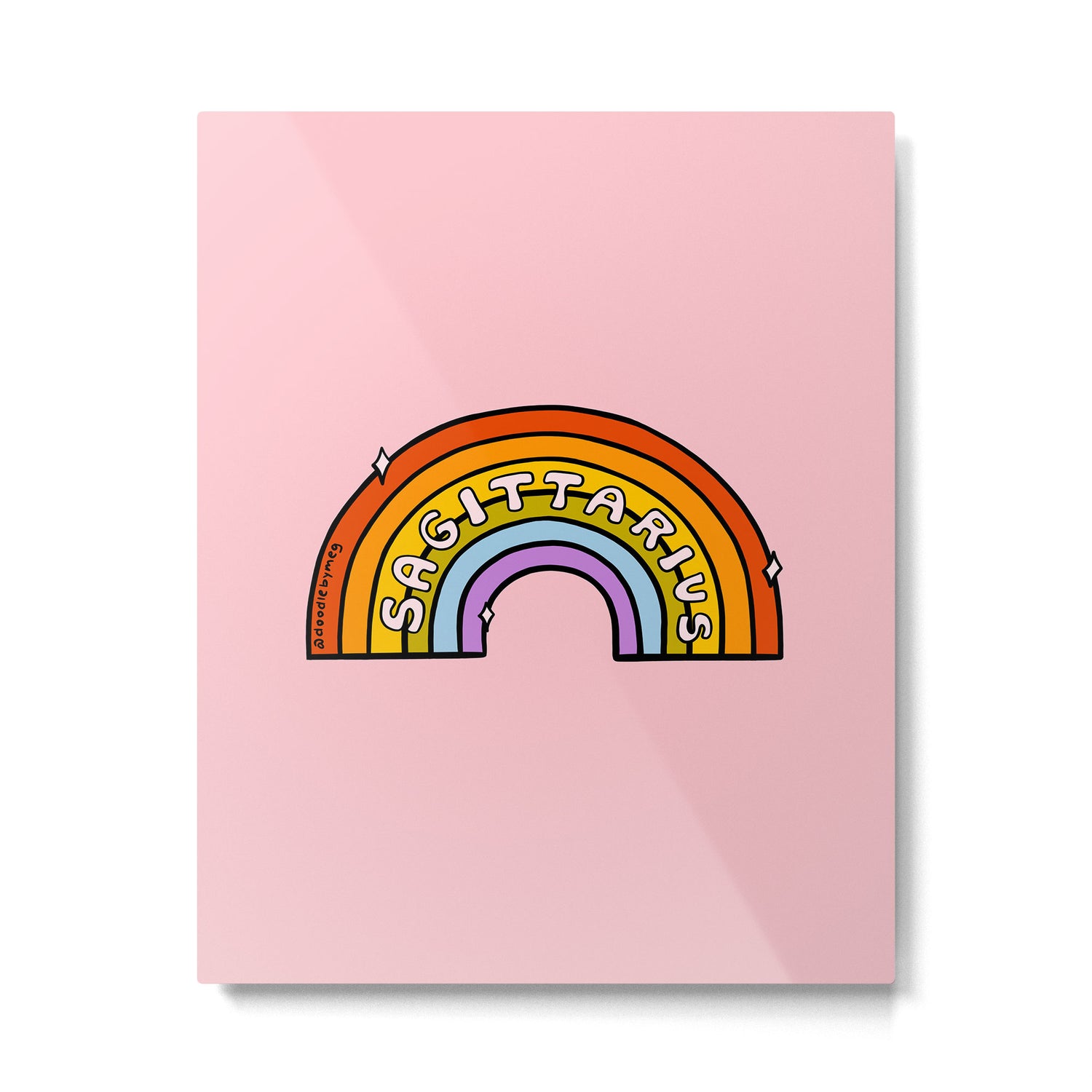 Sagittarius Rainbow Metal Print Gallery Image 6