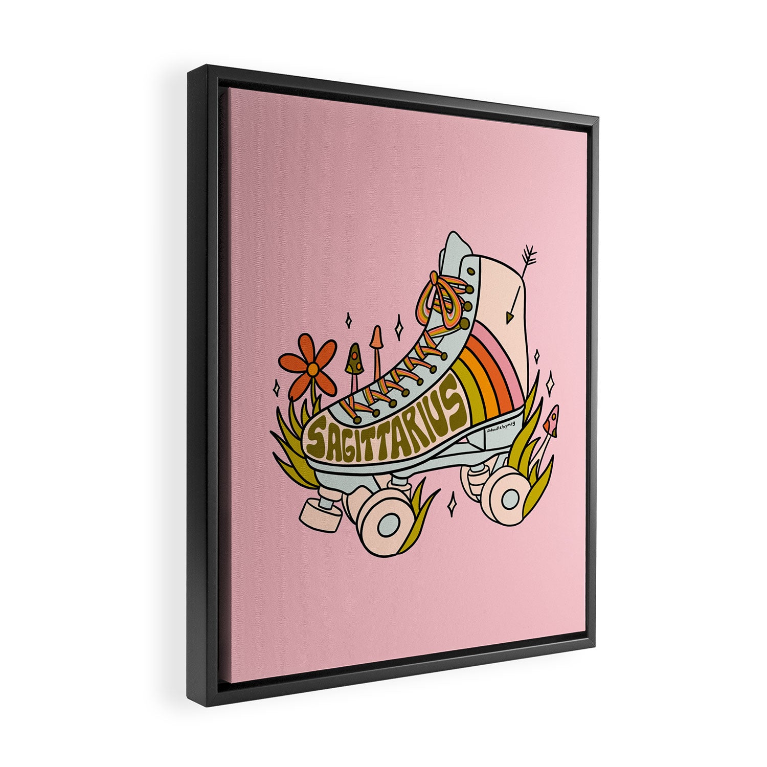Sagittarius Roller Skate Framed Canvas Print Gallery Image 2
