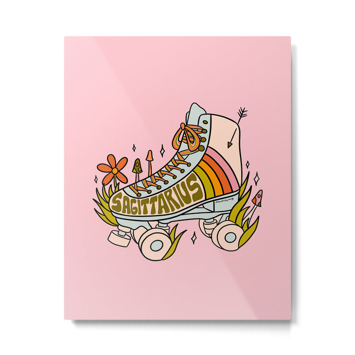 Sagittarius Roller Skate Metal Print Gallery Image 1