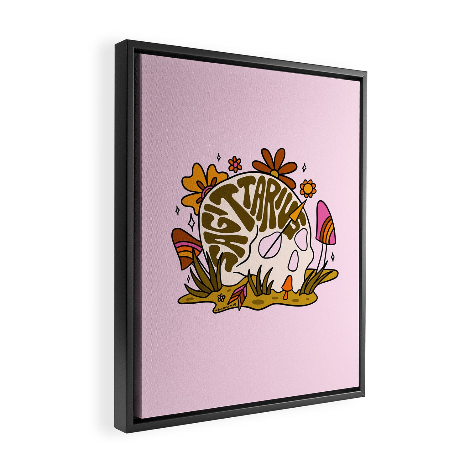Sagittarius Skull Framed Canvas Print Gallery Image 2