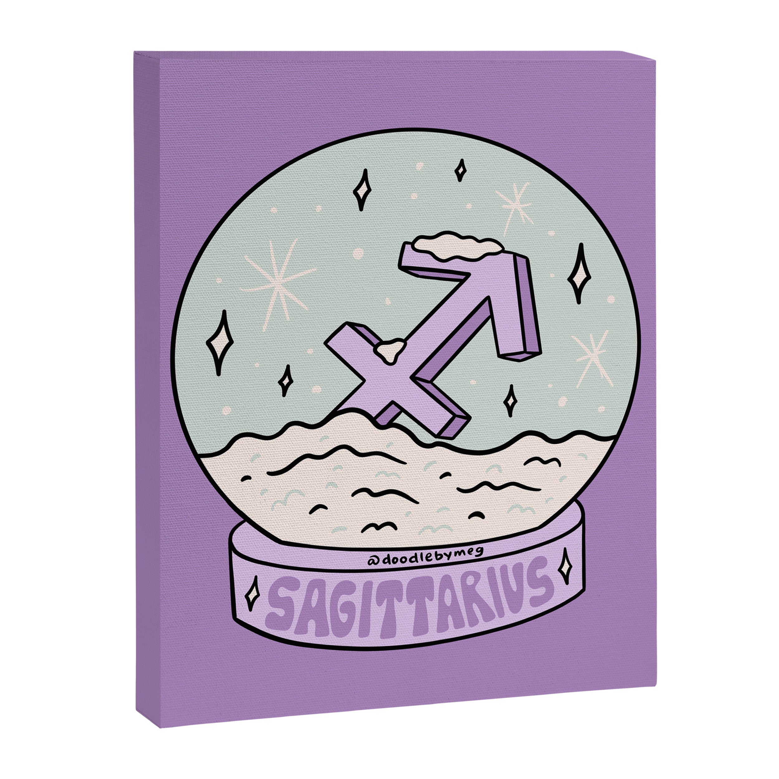 Sagittarius Snow Globe Canvas Print Gallery Image 8