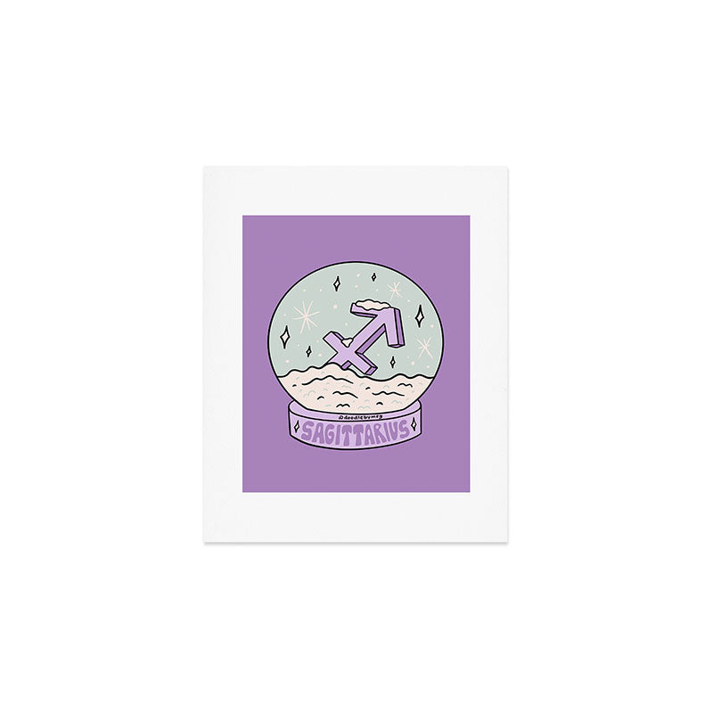Sagittarius Snow Globe Art Print Gallery Image 1
