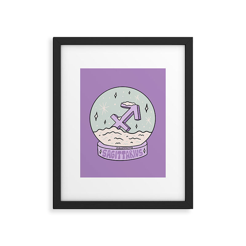 Sagittarius Snow Globe Framed Art Print Gallery Image 6