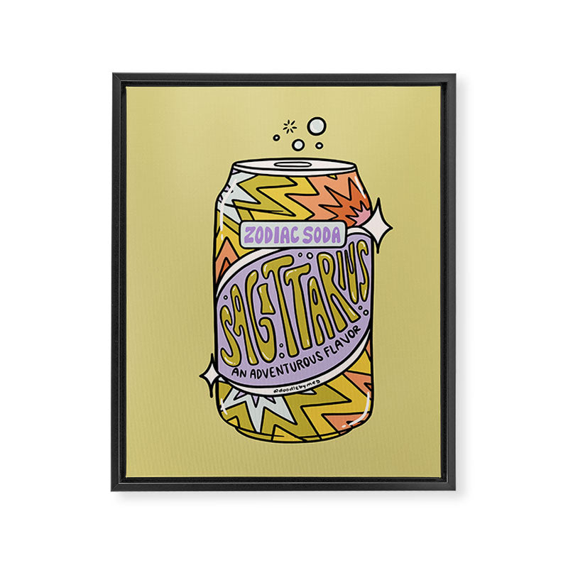 Sagittarius Soda Framed Canvas Print Gallery Image 6