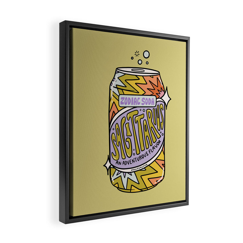 Sagittarius Soda Framed Canvas Print Gallery Image 2