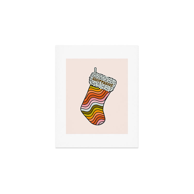 Sagittarius Stocking Art Print Gallery Image 1