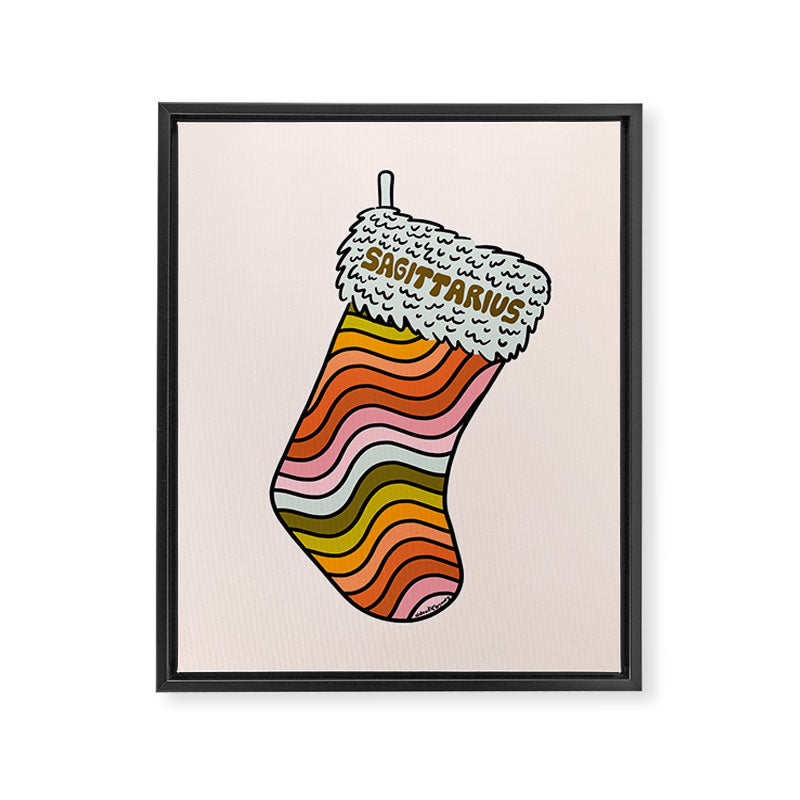 Sagittarius Stocking Framed Canvas Print Gallery Image 8