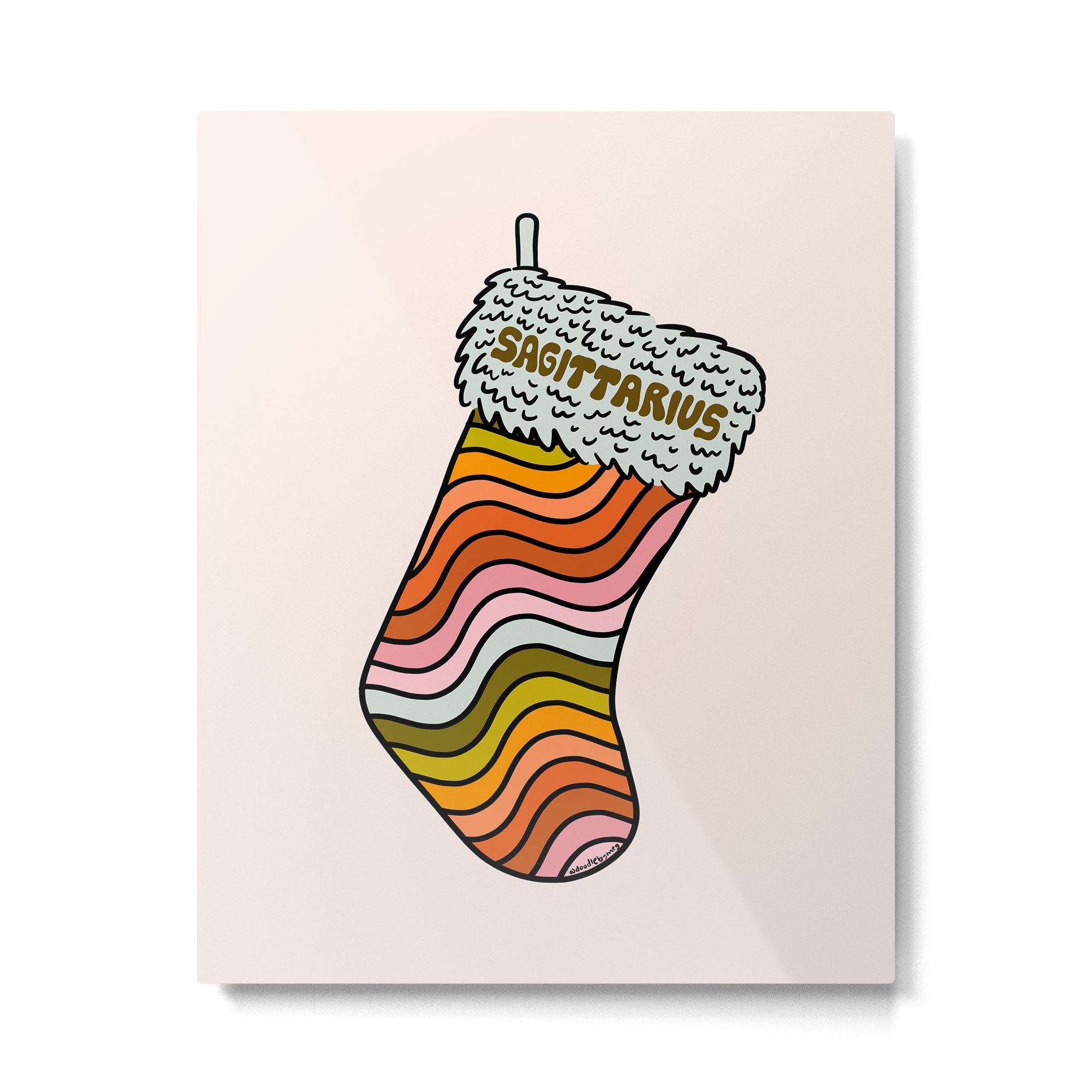 Sagittarius Stocking Metal Print Gallery Image 6