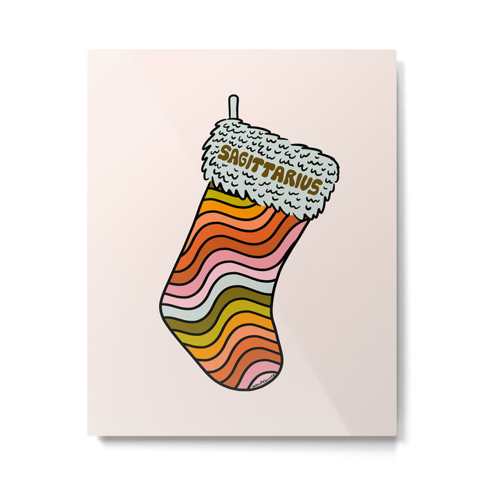 Sagittarius Stocking Metal Print Gallery Image 1