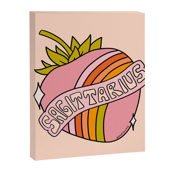 Sagittarius Strawberry Canvas Print Gallery Image 1