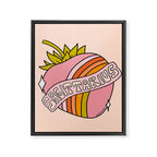 Sagittarius Strawberry Framed Canvas Print Gallery Image 8