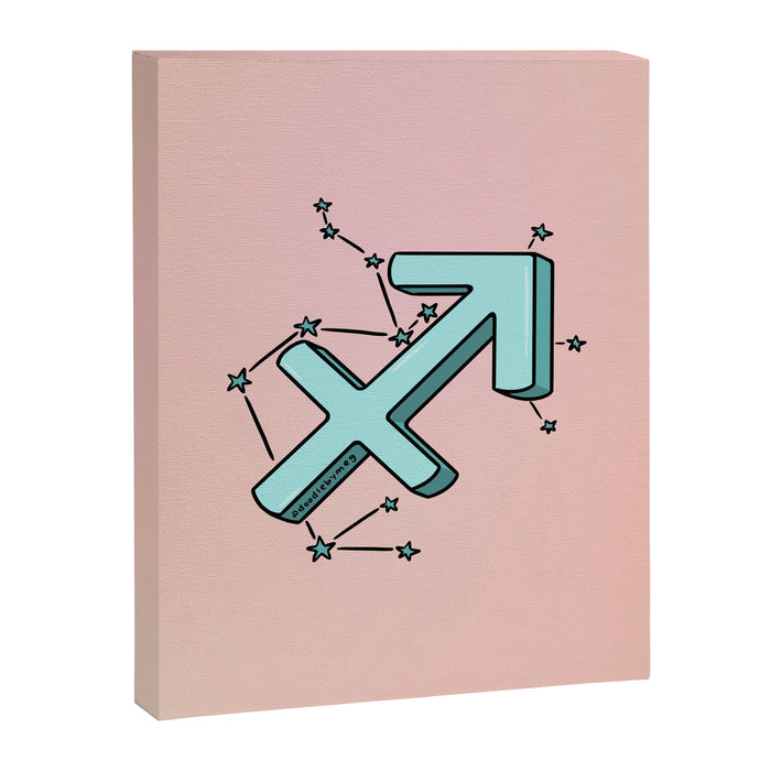 Sagittarius Symbol Canvas Print Gallery Image 1