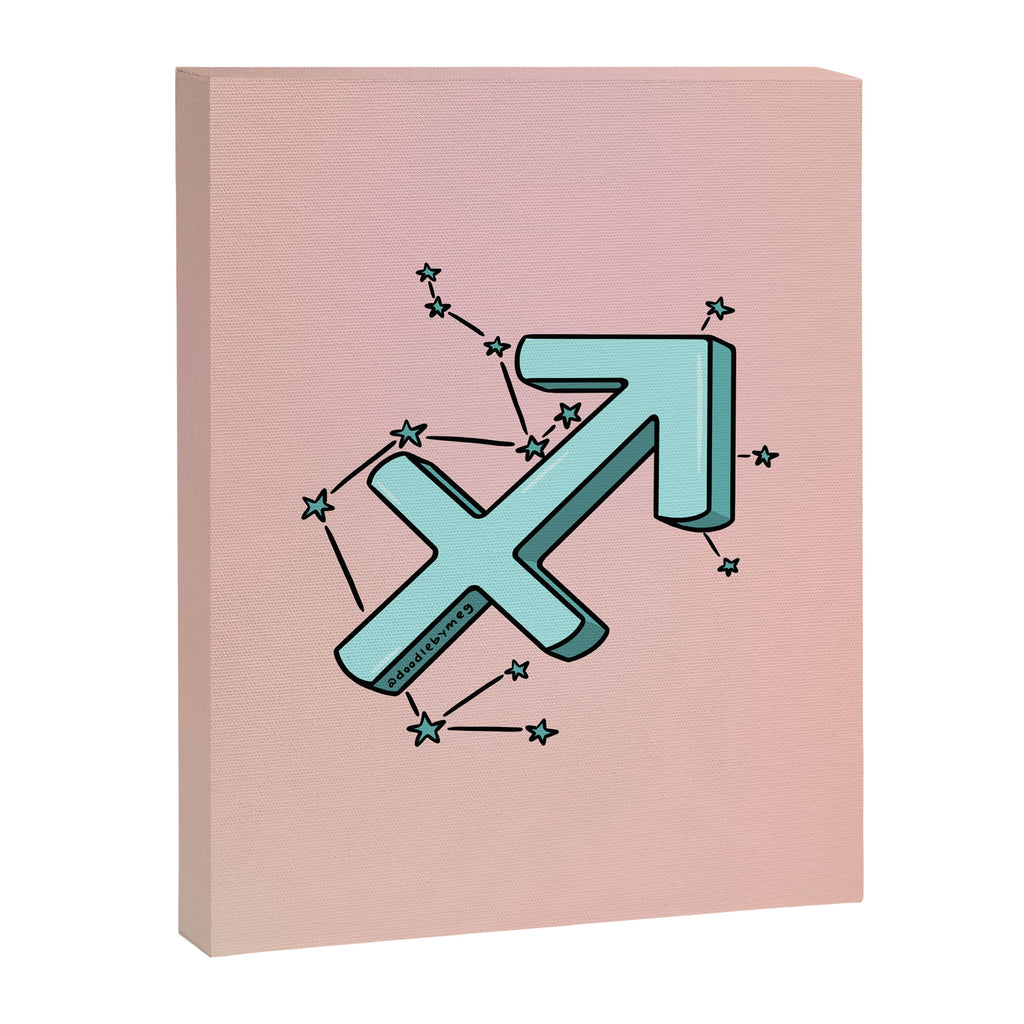 Sagittarius Symbol Canvas Print Gallery Image 8