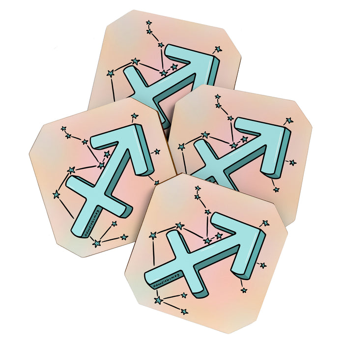 Sagittarius Symbol Coaster Gallery Image 1