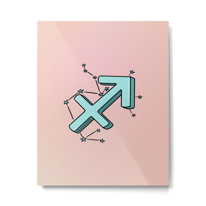 Sagittarius Symbol Metal Print Gallery Image 1