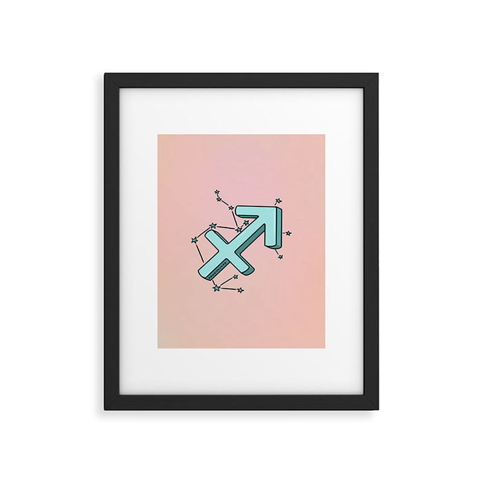 Sagittarius Symbol Framed Art Print Gallery Image 1