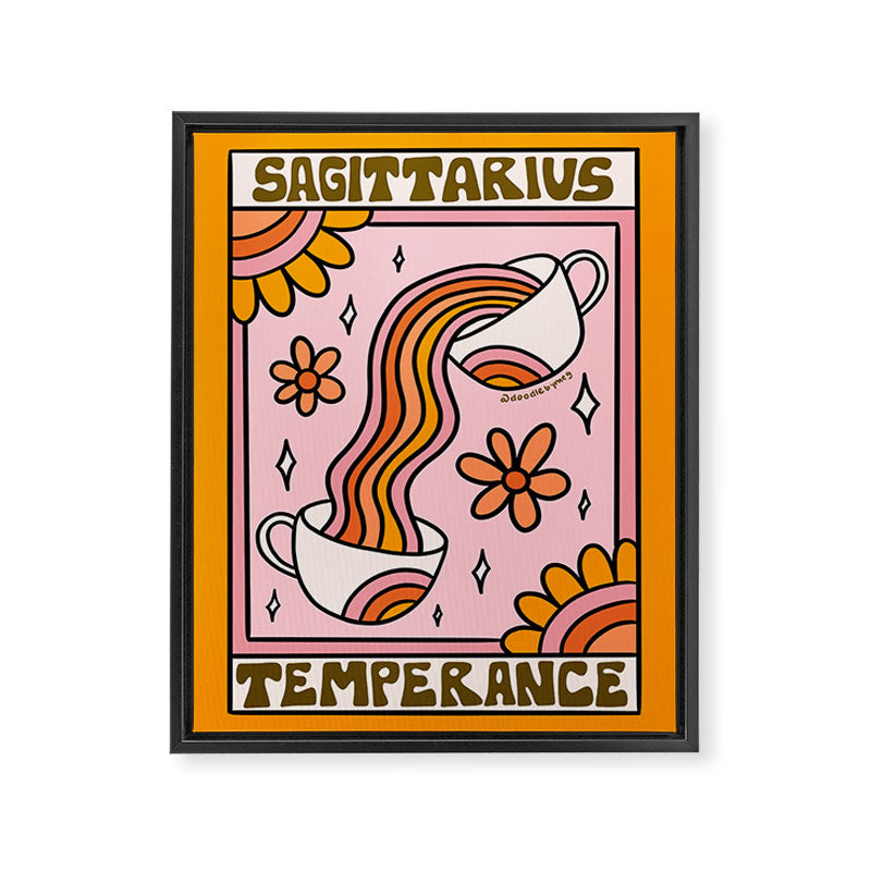 Sagittarius Tarot Card Framed Canvas Print Gallery Image 8