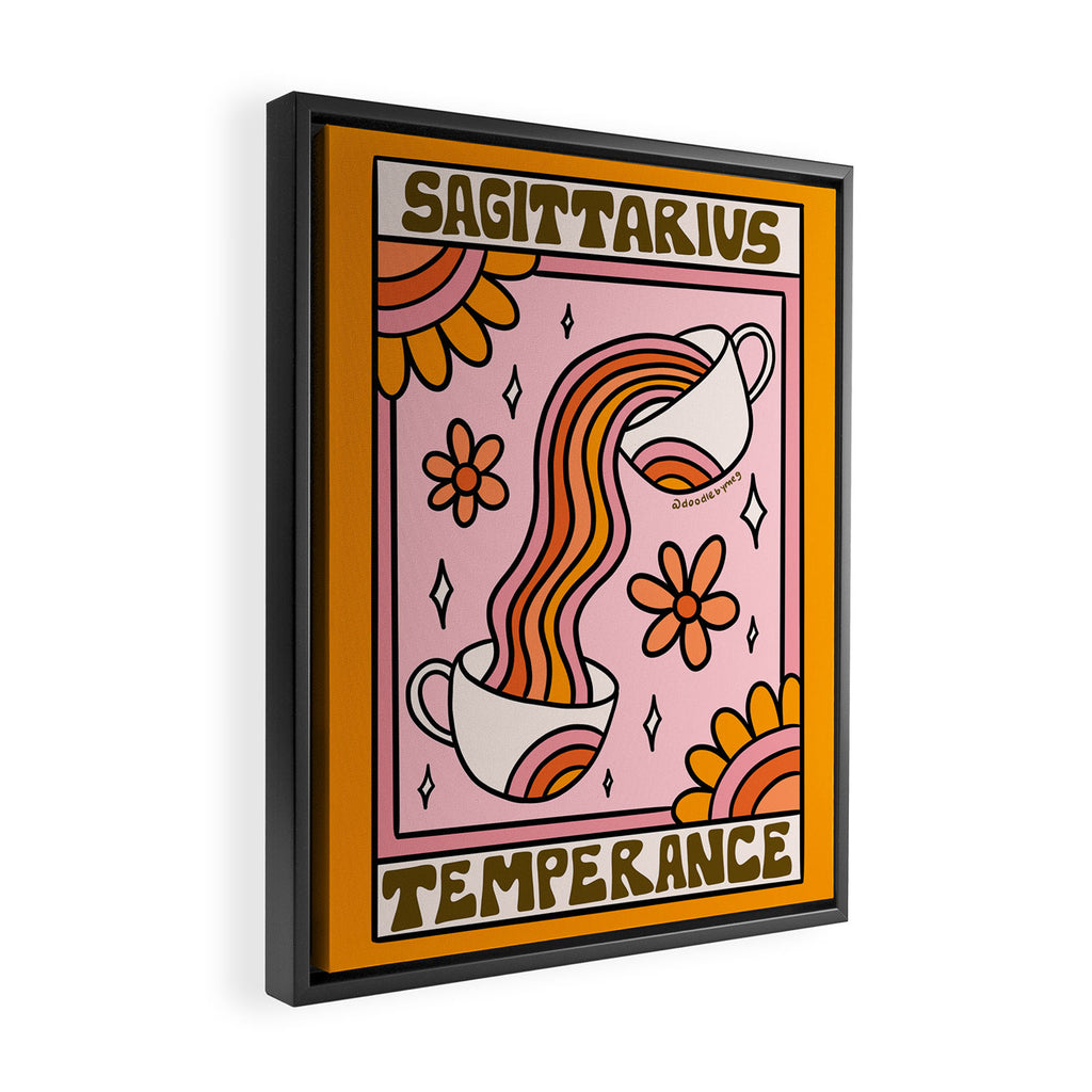 Sagittarius Tarot Card Framed Canvas Print Gallery Image 2