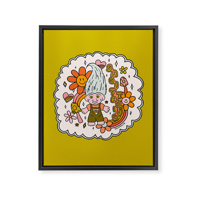Sagittarius Troll Framed Canvas Print Gallery Image 8
