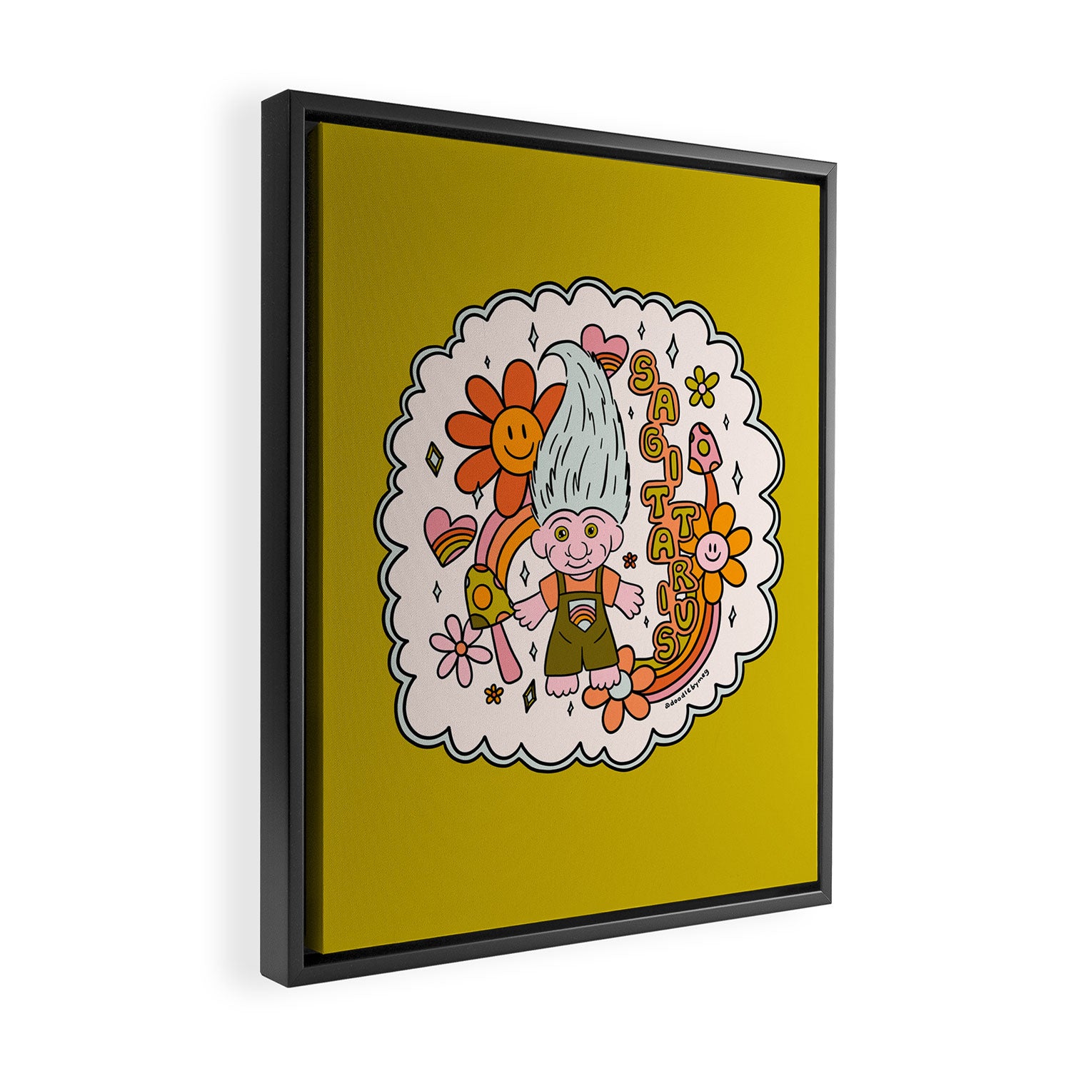 Sagittarius Troll Framed Canvas Print Gallery Image 2