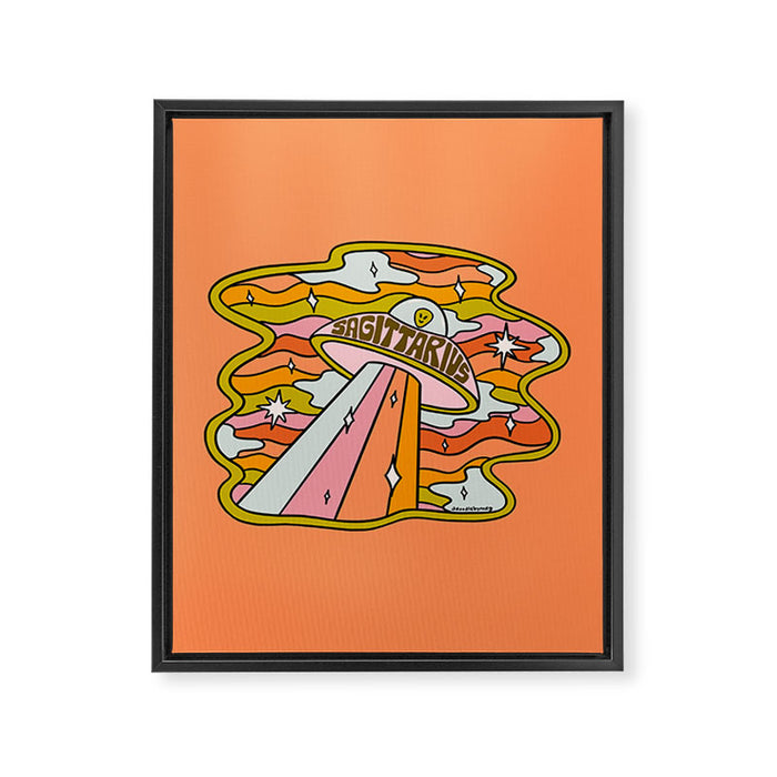 Sagittarius UFO Framed Canvas Print Gallery Image 1