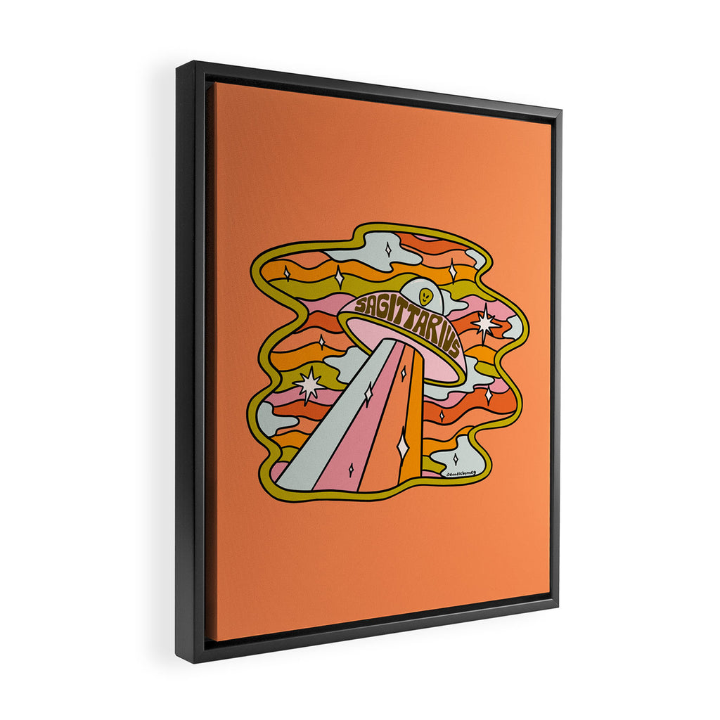 Sagittarius UFO Framed Canvas Print Gallery Image 2