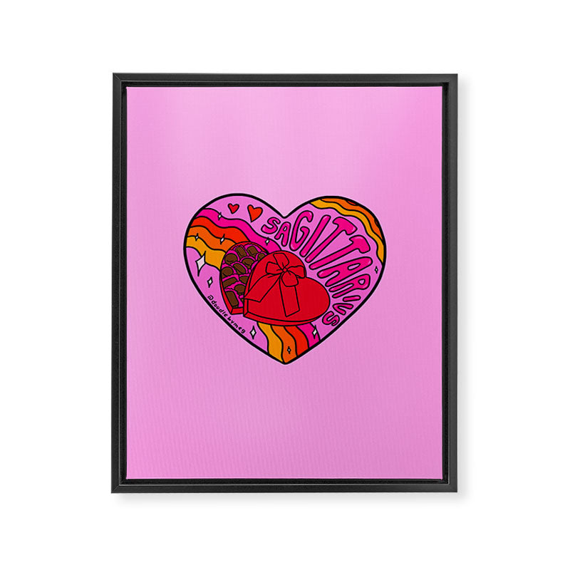 Sagittarius Valentine Framed Canvas Print Gallery Image 8
