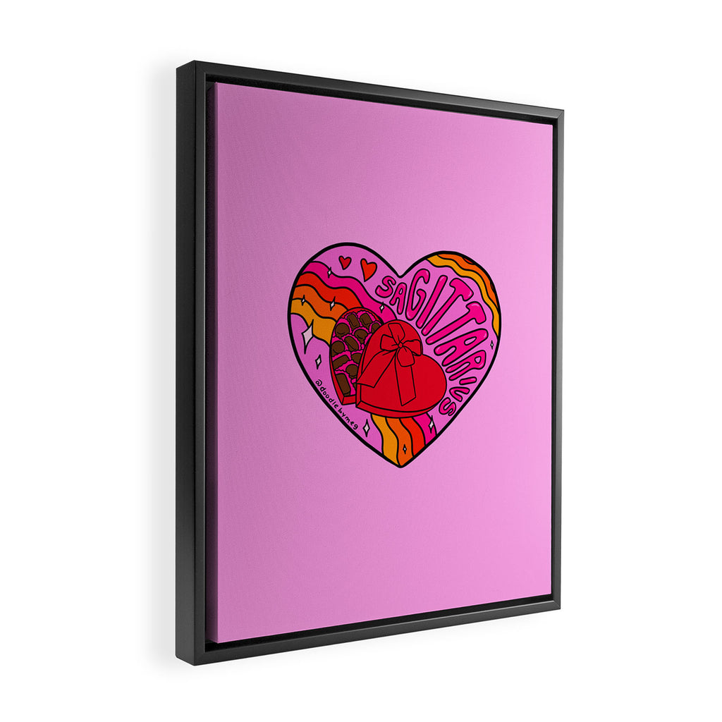 Sagittarius Valentine Framed Canvas Print Gallery Image 2