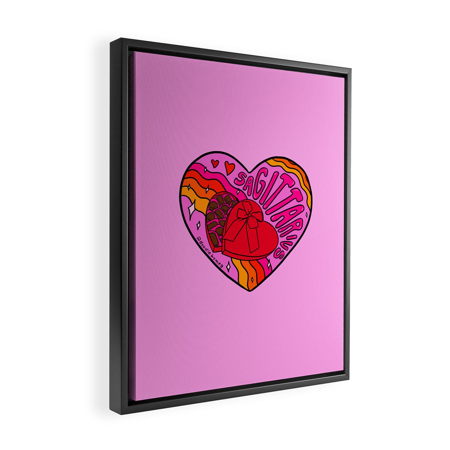 Sagittarius Valentine Framed Canvas Print Gallery Image 2