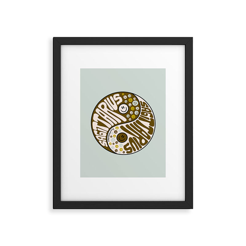 Sagittarius Yin Yang Framed Art Print Gallery Image 6