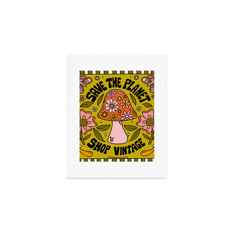 Save The Planet Art Print Gallery Image 1