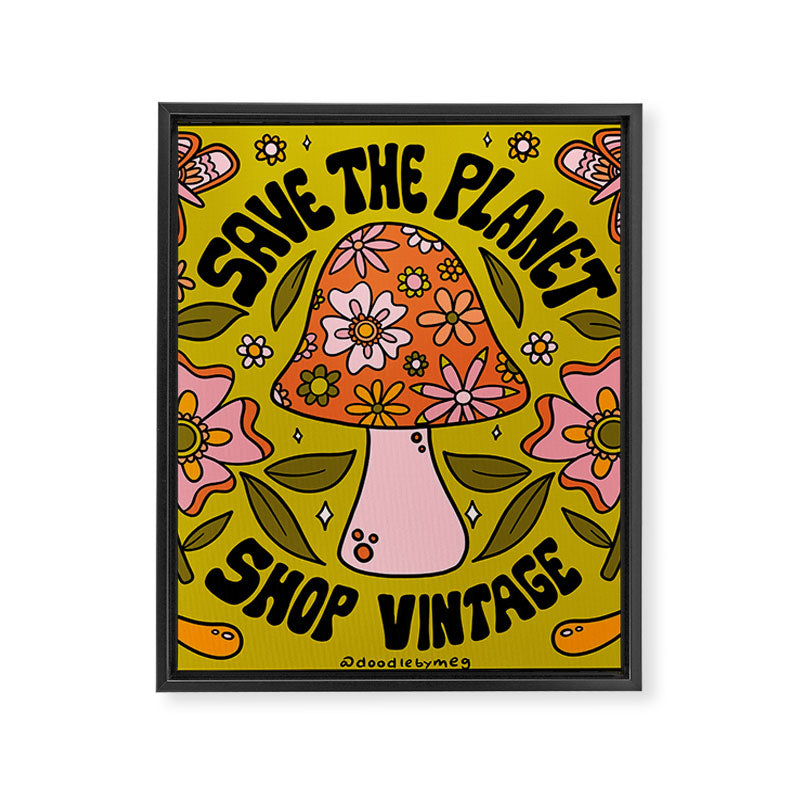 Save The Planet Framed Canvas Print Gallery Image 8