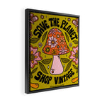 Save The Planet Framed Canvas Print Gallery Image 2