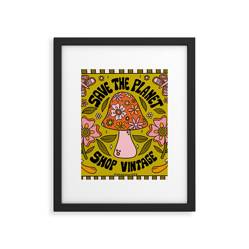 Save The Planet Framed Art Print Gallery Image 6
