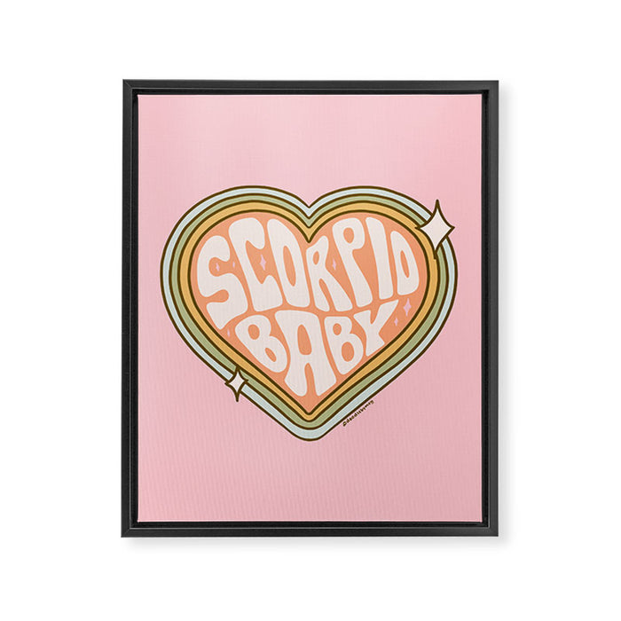 Scorpio Baby Framed Canvas Print Gallery Image 1