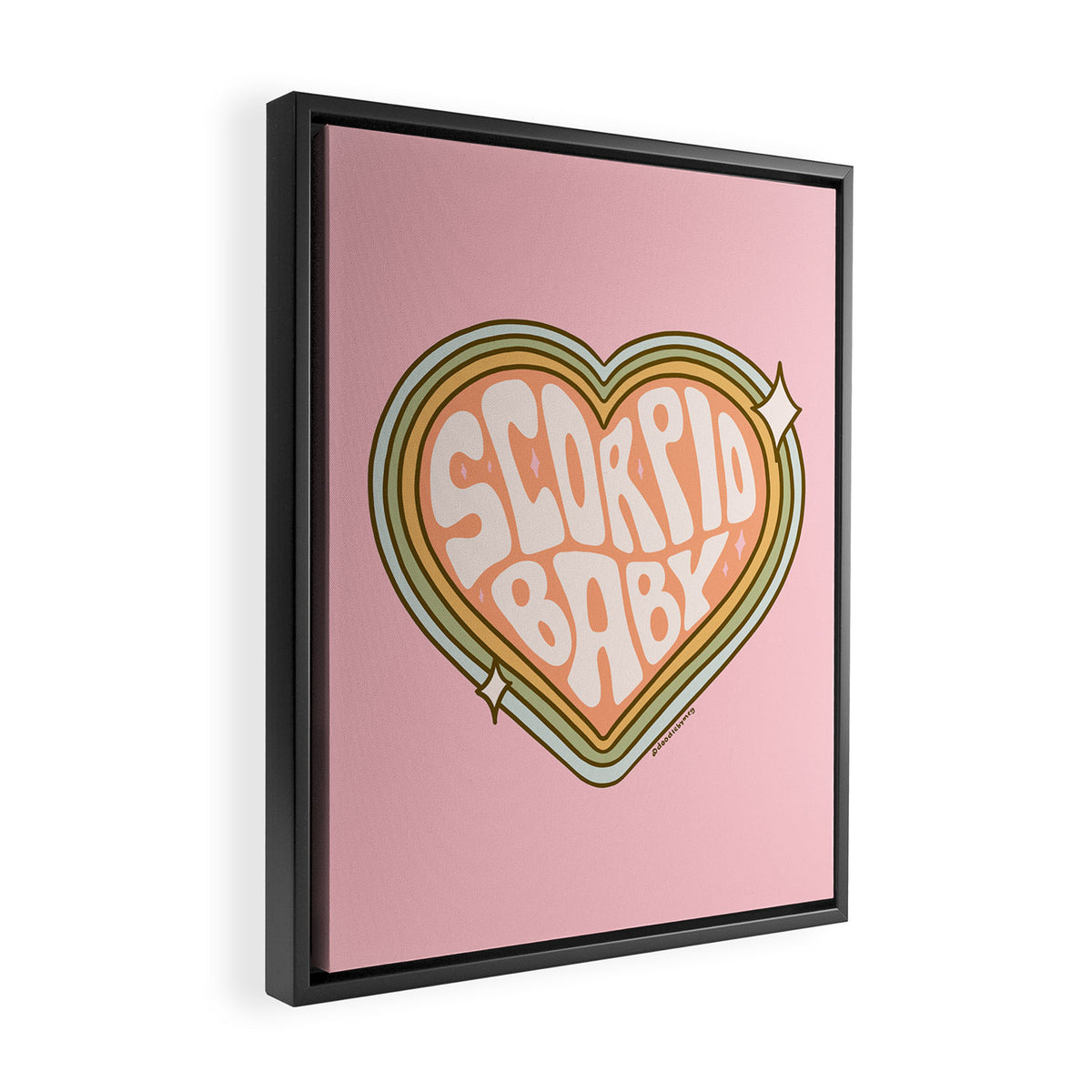 Scorpio Baby Framed Canvas Print Gallery Image 2