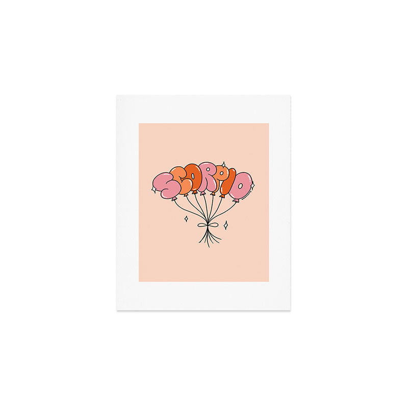 Scorpio Balloons Art Print Gallery Image 1