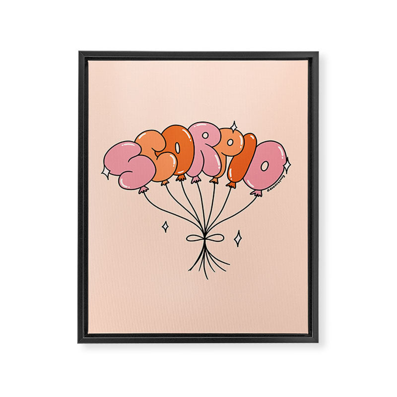 Scorpio Balloons Framed Canvas Print Gallery Image 8