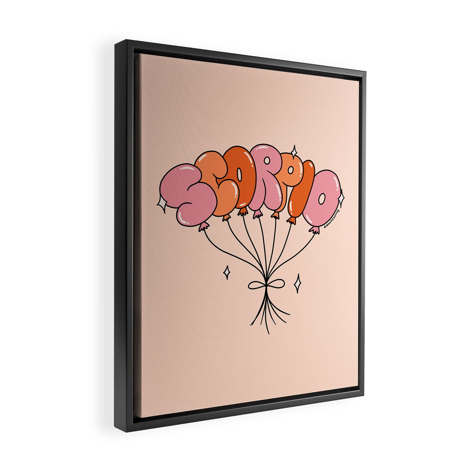Scorpio Balloons Framed Canvas Print Gallery Image 2