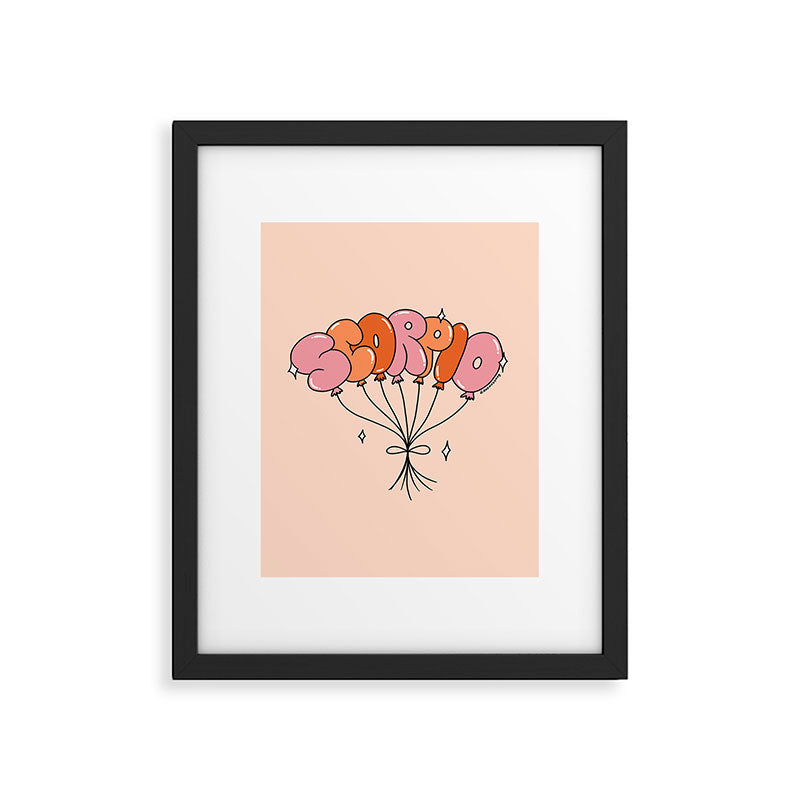 Scorpio Balloons Framed Art Print Gallery Image 6