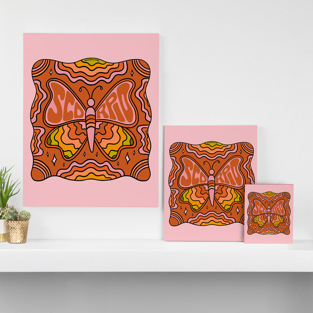 Scorpio Butterfly Canvas Print Gallery Image 3