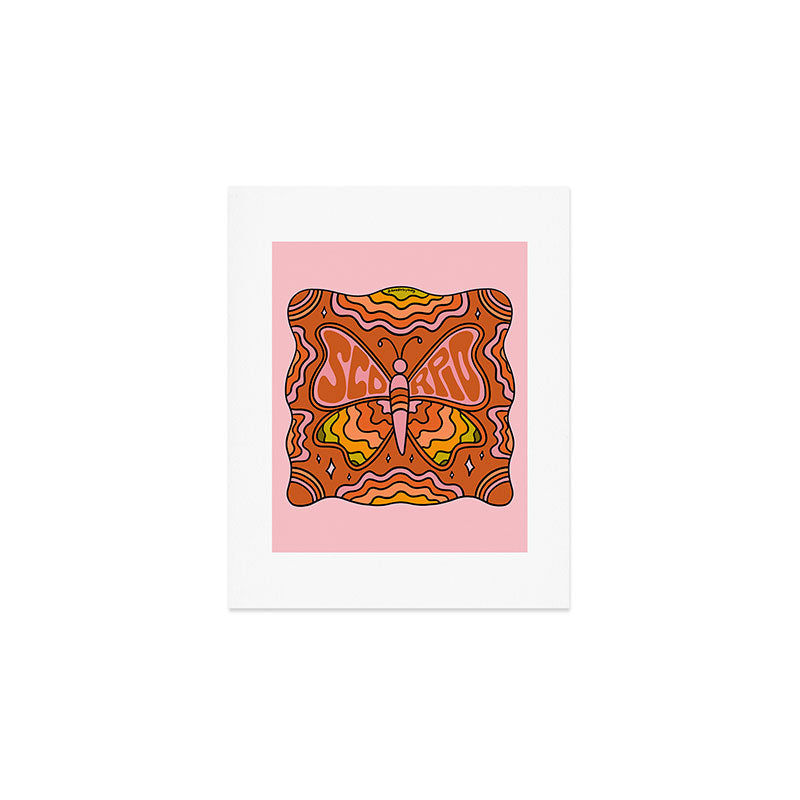 Scorpio Butterfly Art Print Gallery Image 1