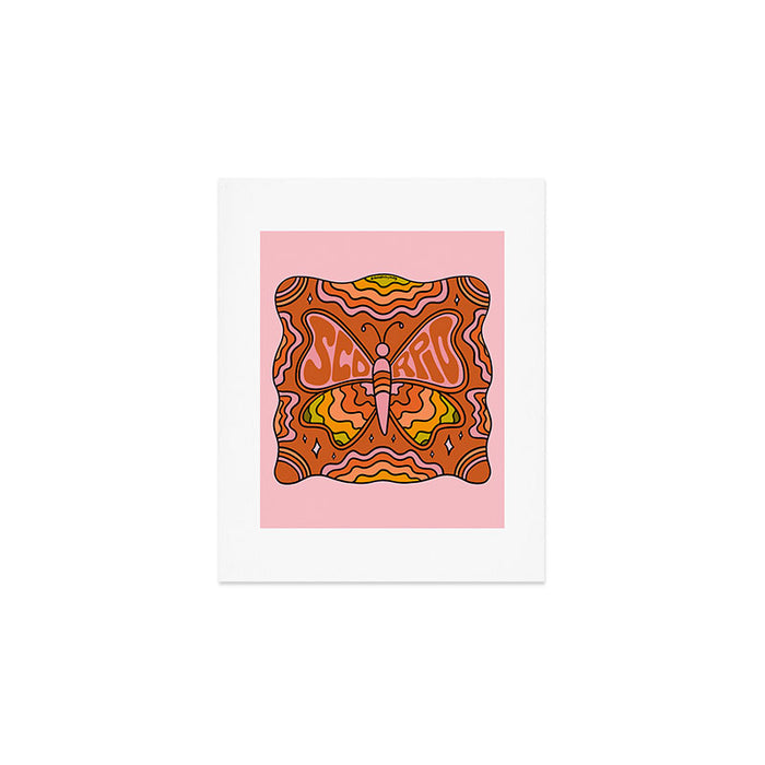 Scorpio Butterfly Art Print Gallery Image 1