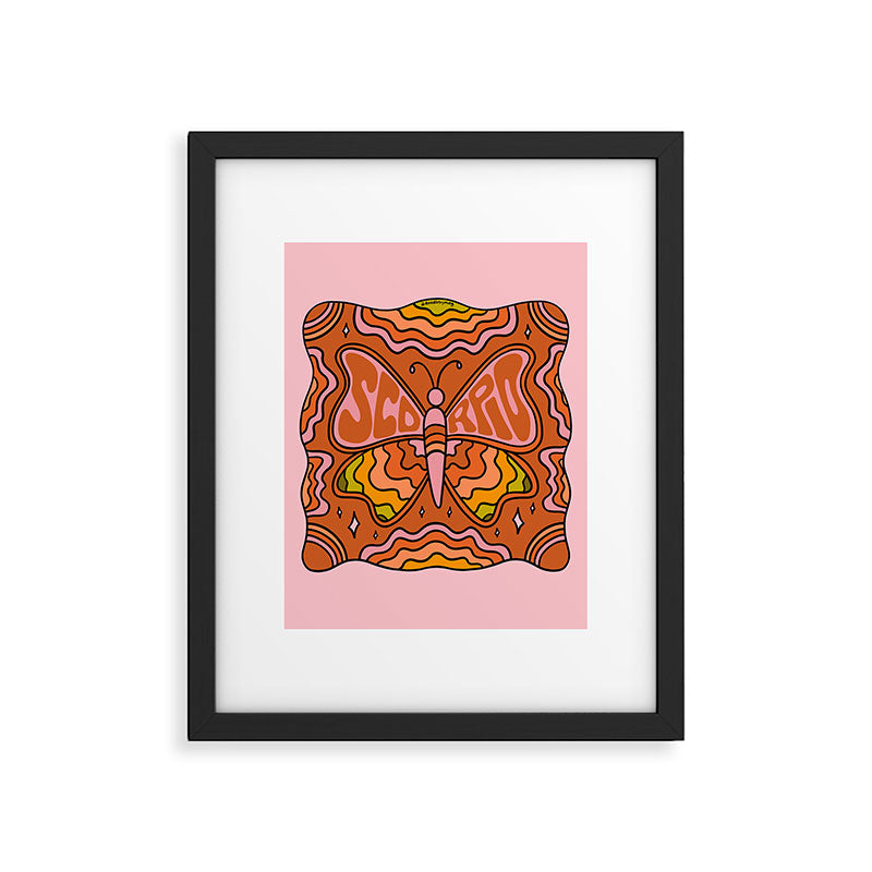 Scorpio Butterfly Framed Art Print Gallery Image 6