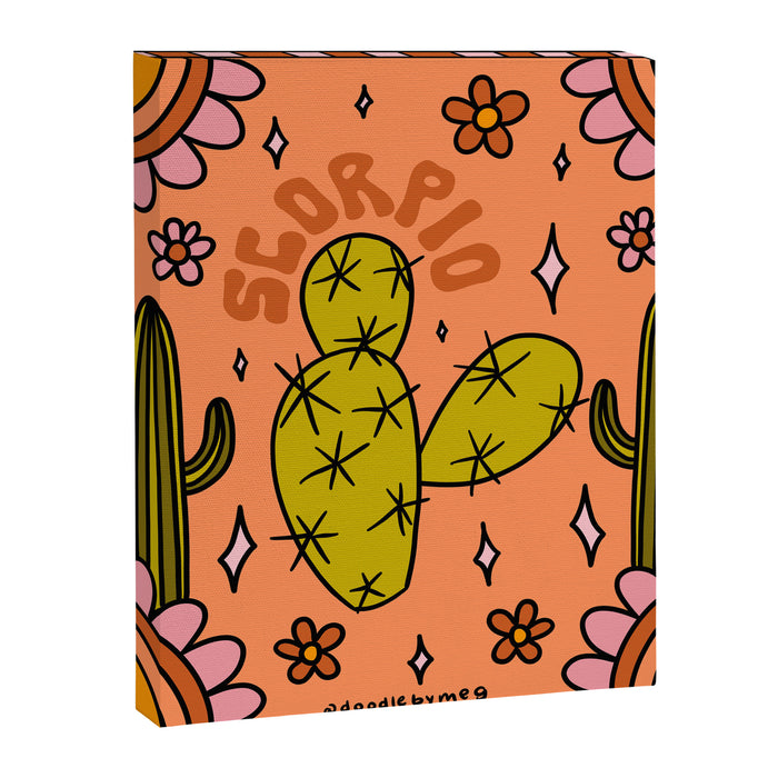 Scorpio Cactus Canvas Print Gallery Image 1