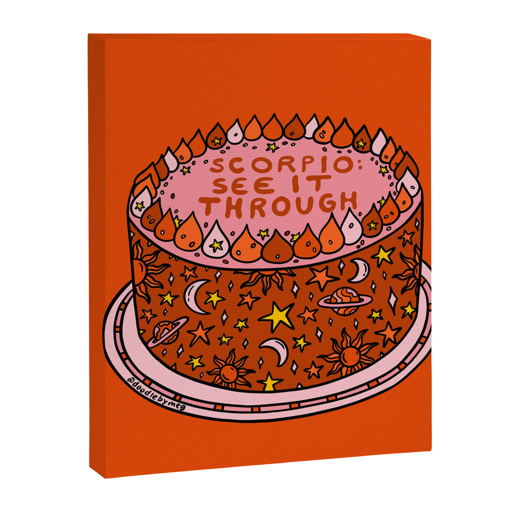 Scorpio Cake Canvas Print Gallery Image 8